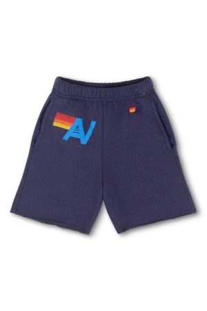 LOGO KIDS SWEATSHORTS - NAVY