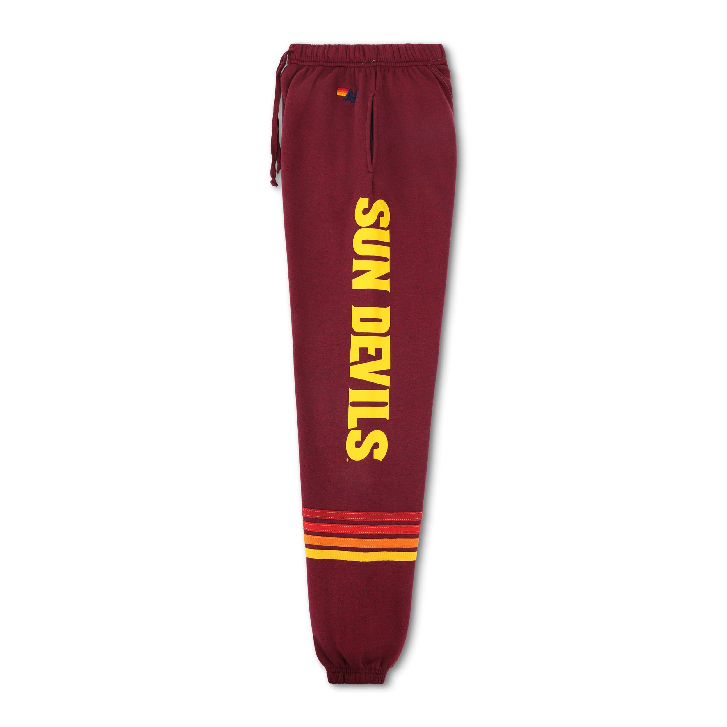 ASU FORK UNISEX POCKET SWEATPANTS - MAROON - Image 8