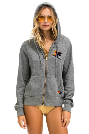 BIRDS OF PREY 2024 ZIP HOODIE - HEATHER GREY
