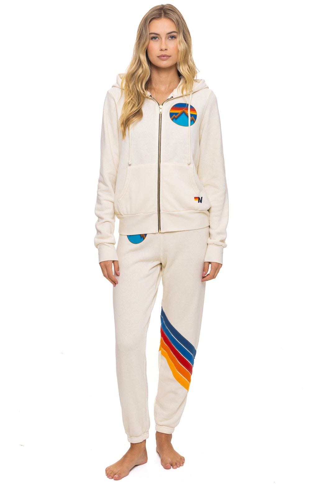 ALL SEASONS CIRCLE ZIP HOODIE - VINTAGE WHITE - Image 10