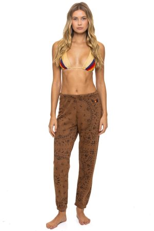 BANDANA SWEATPANTS - CINNAMON