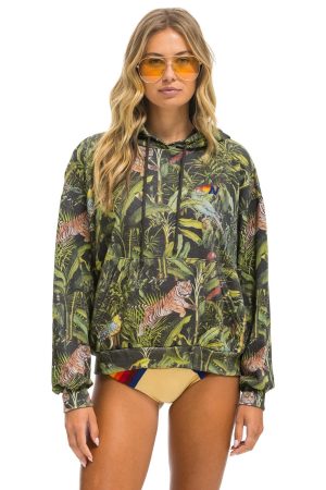 JUNGLE RELAXED PULLOVER HOODIE - VINTAGE CHARCOAL
