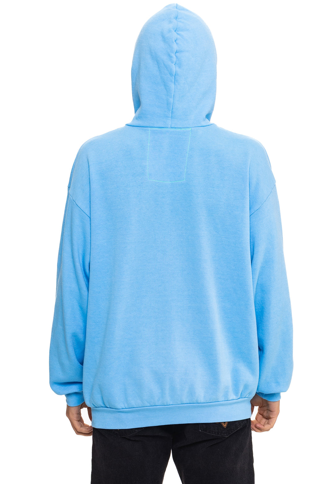 LOGO PULLOVER RELAXED HOODIE - SKY - Image 10