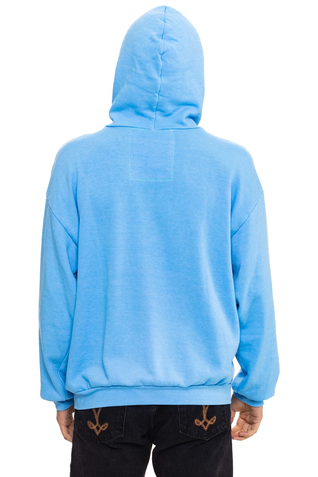 MOUNTAIN STITCH CHEVRON PULLOVER HOODIE RELAXED - SKY - Image 11