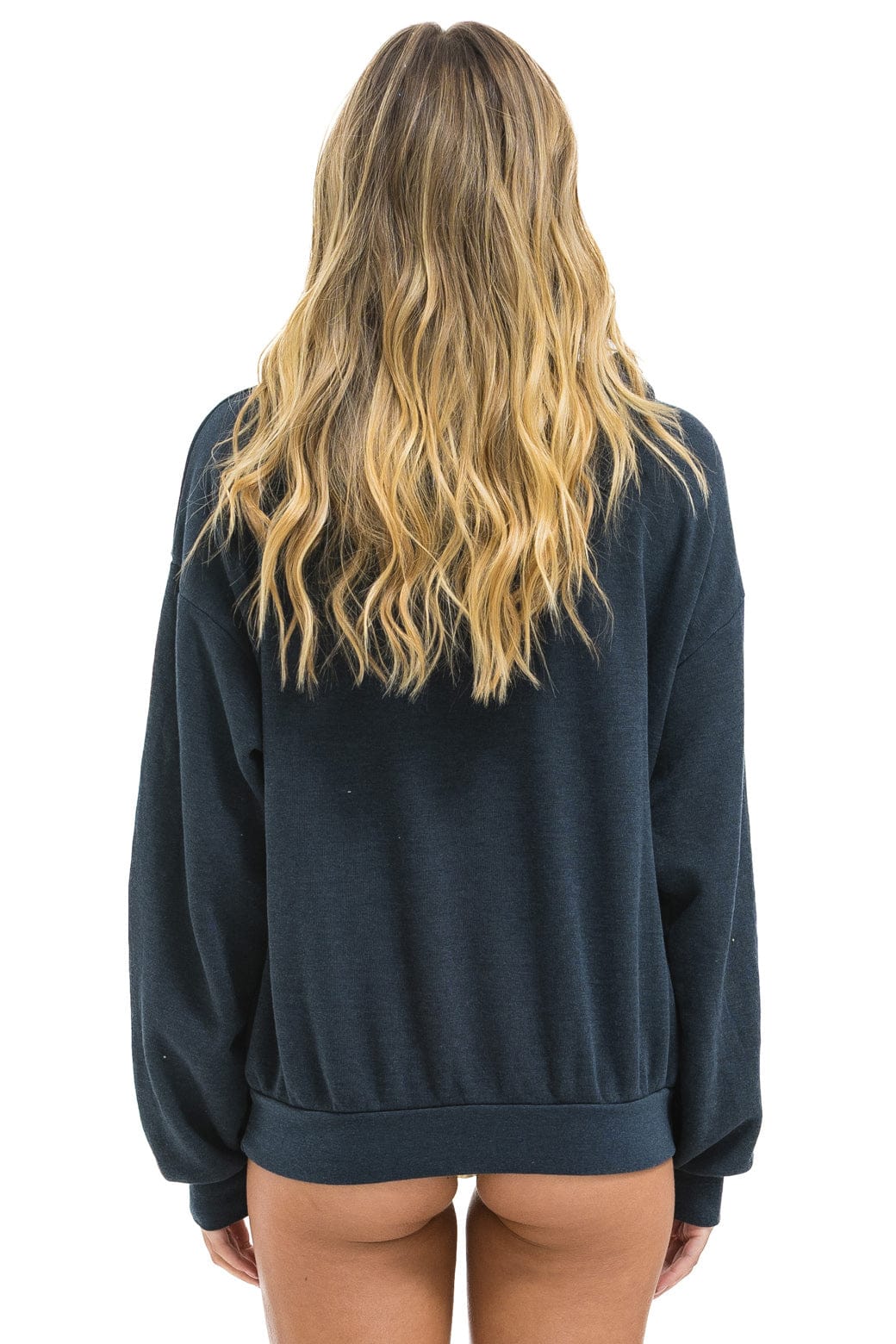 SUNSET PATCH PULLOVER RELAXED HOODIE - CHARCOAL - Image 7