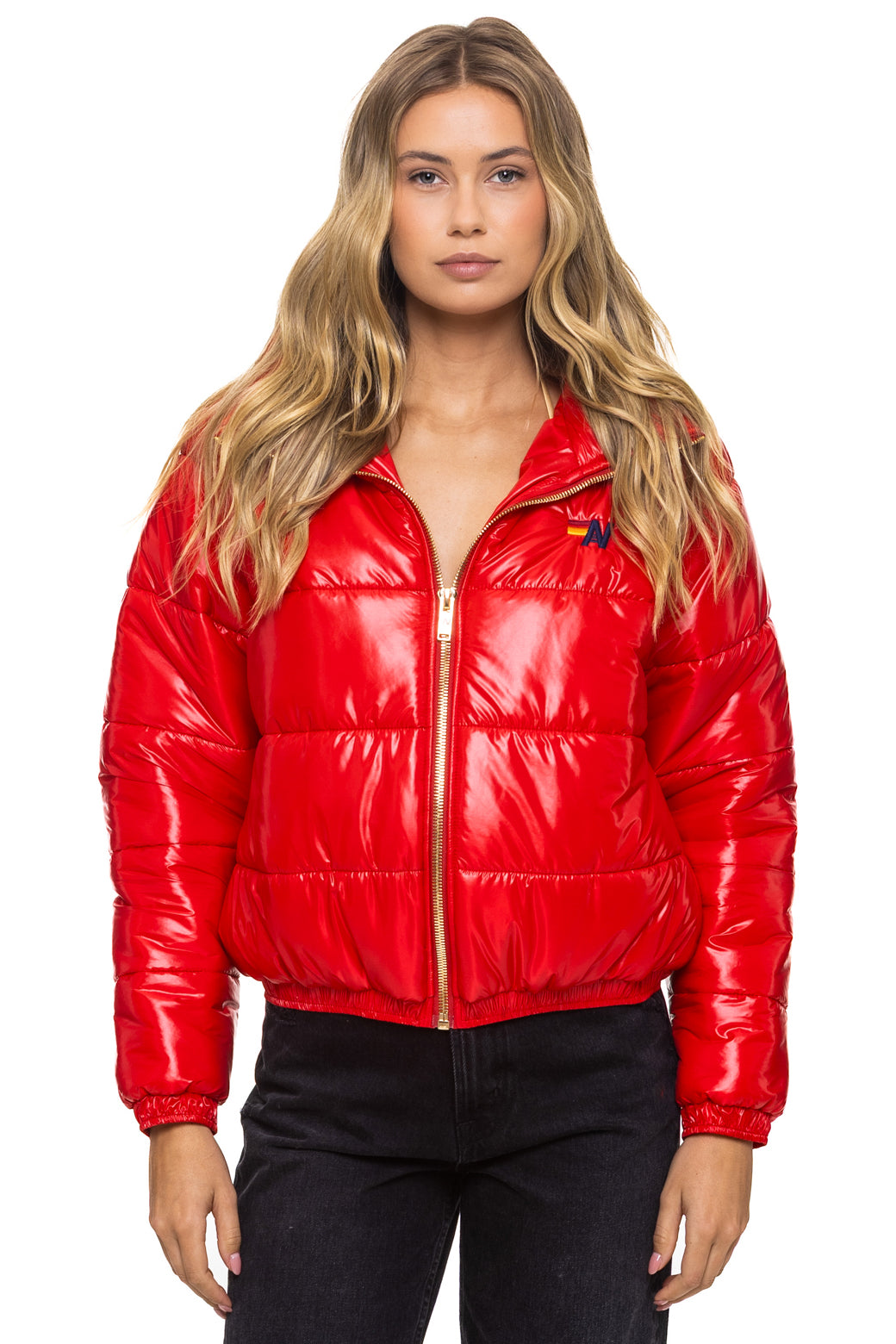 BOLT LUXE APRES PUFFER JACKET - GLOSSY CHERRY - Image 3