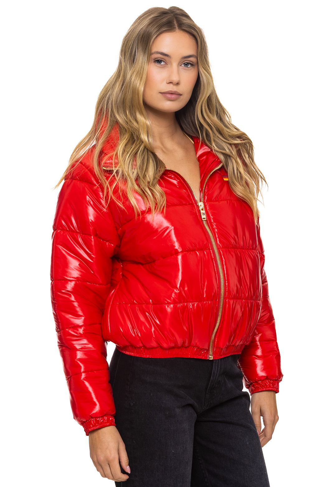 BOLT LUXE APRES PUFFER JACKET - GLOSSY CHERRY - Image 5
