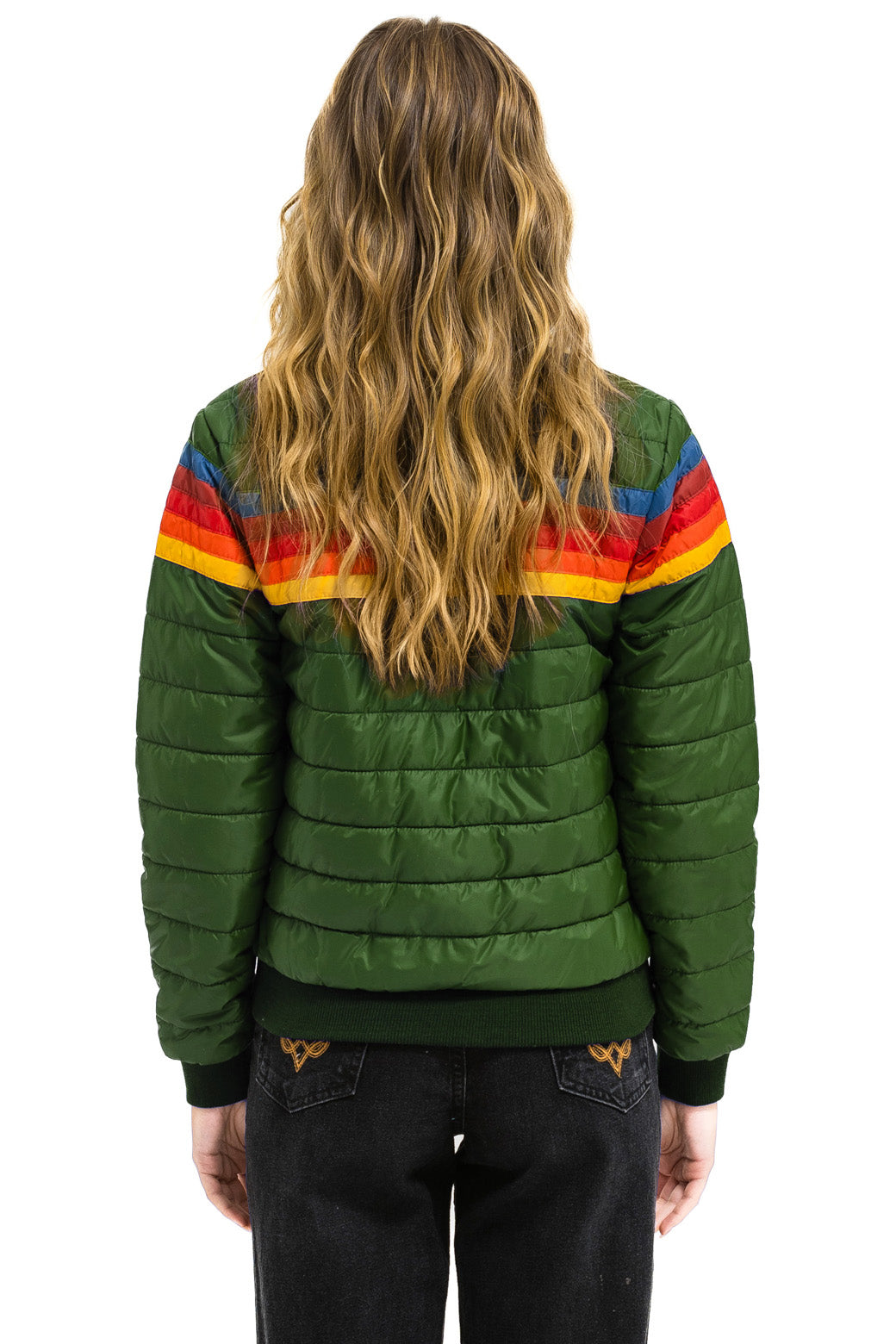 5 STRIPE JACKET - GARDEN GREEN - Image 3