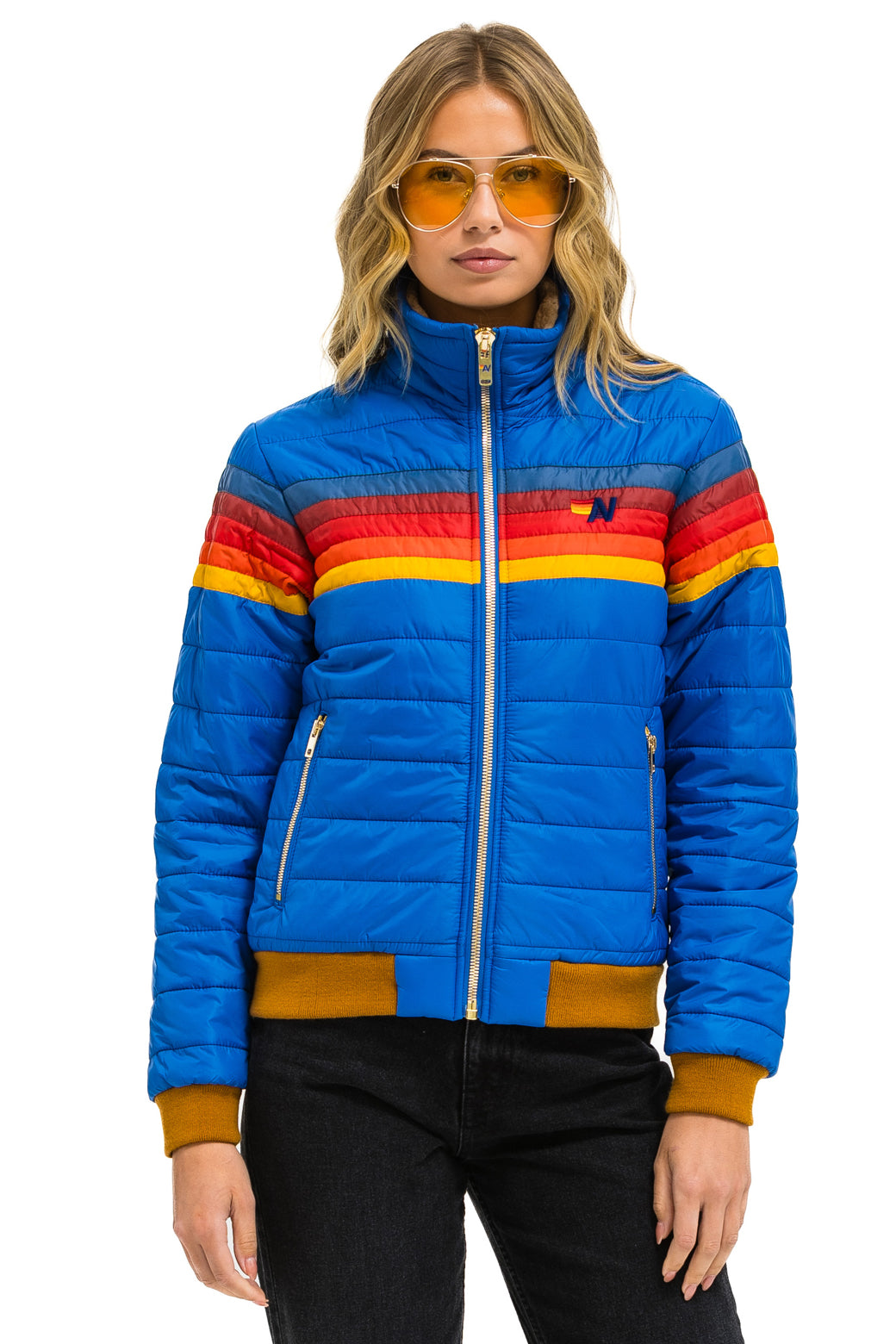 5 STRIPE JACKET - SNORKEL BLUE - Image 4