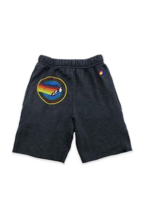 AVIATOR NATION HAMPTONS KIDS SWEATSHORTS - CHARCOAL