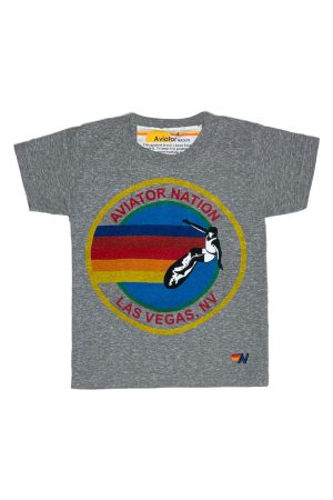 KID'S AVIATOR NATION LAS VEGAS TEE - HEATHER GREY