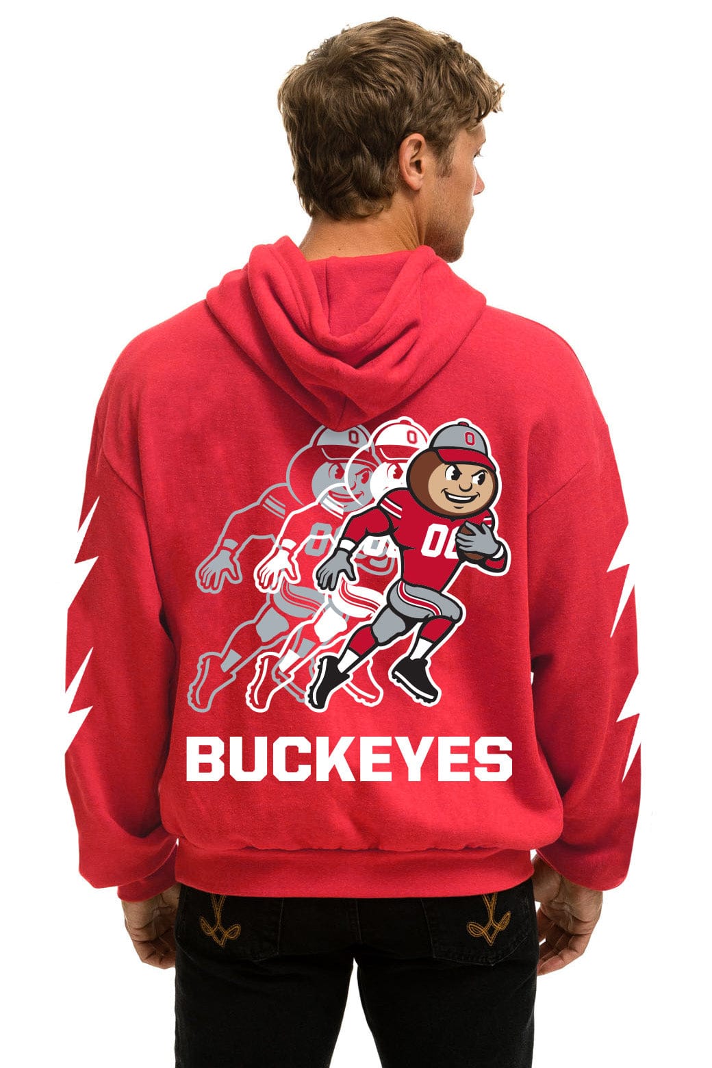 OHIO STATE CFP CHAMPIONS 2025 RELAXED PULLOVER HOODIE - RED - Image 4