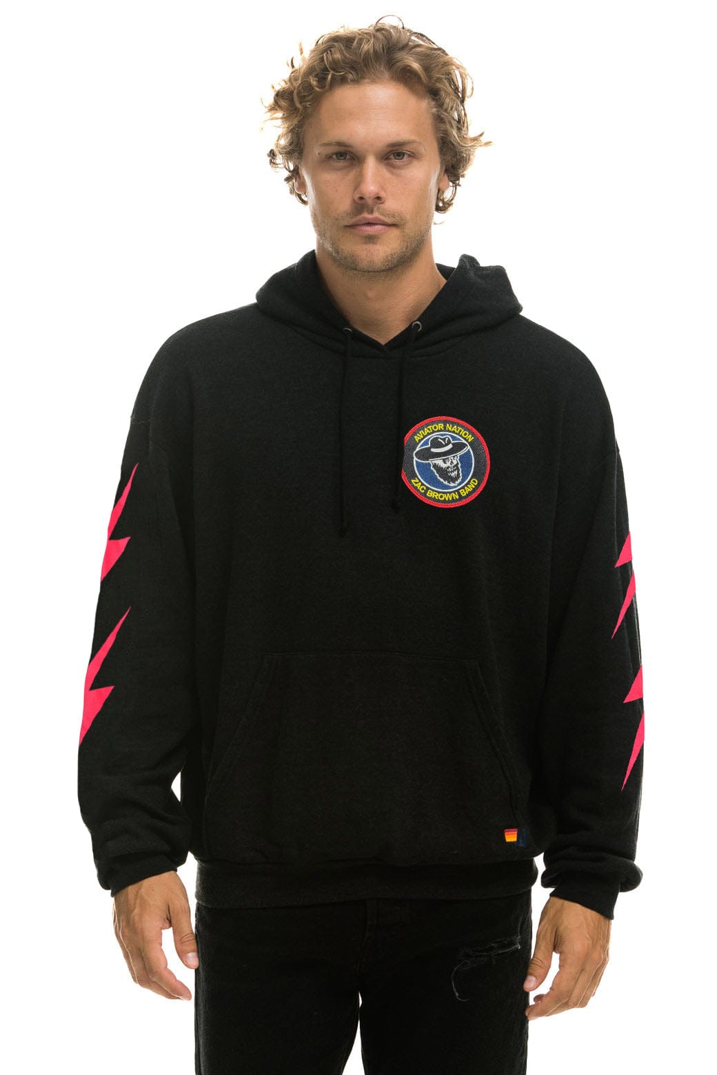 ZAC BROWN BAND 2025 RELAXED PULLOVER HOODIE - BLACK - Image 2