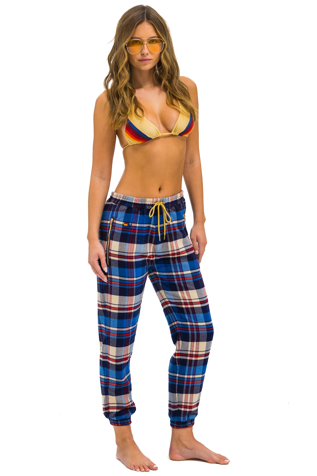 UNISEX PLAID LODGE PANT - PATRIOT PLAID - Image 3