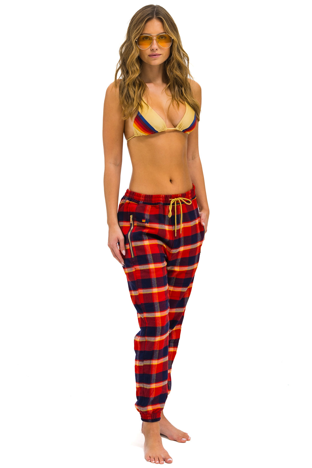 UNISEX PLAID LODGE PANT - RUGBY PLAID - Image 5