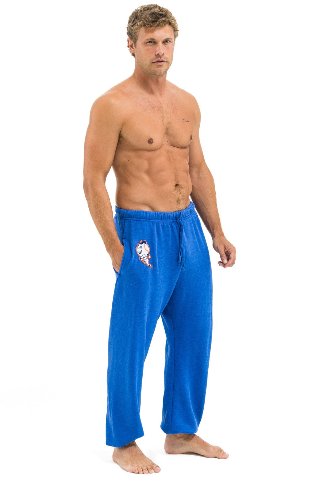 NY METS SWEATPANTS - BLUE - Image 6