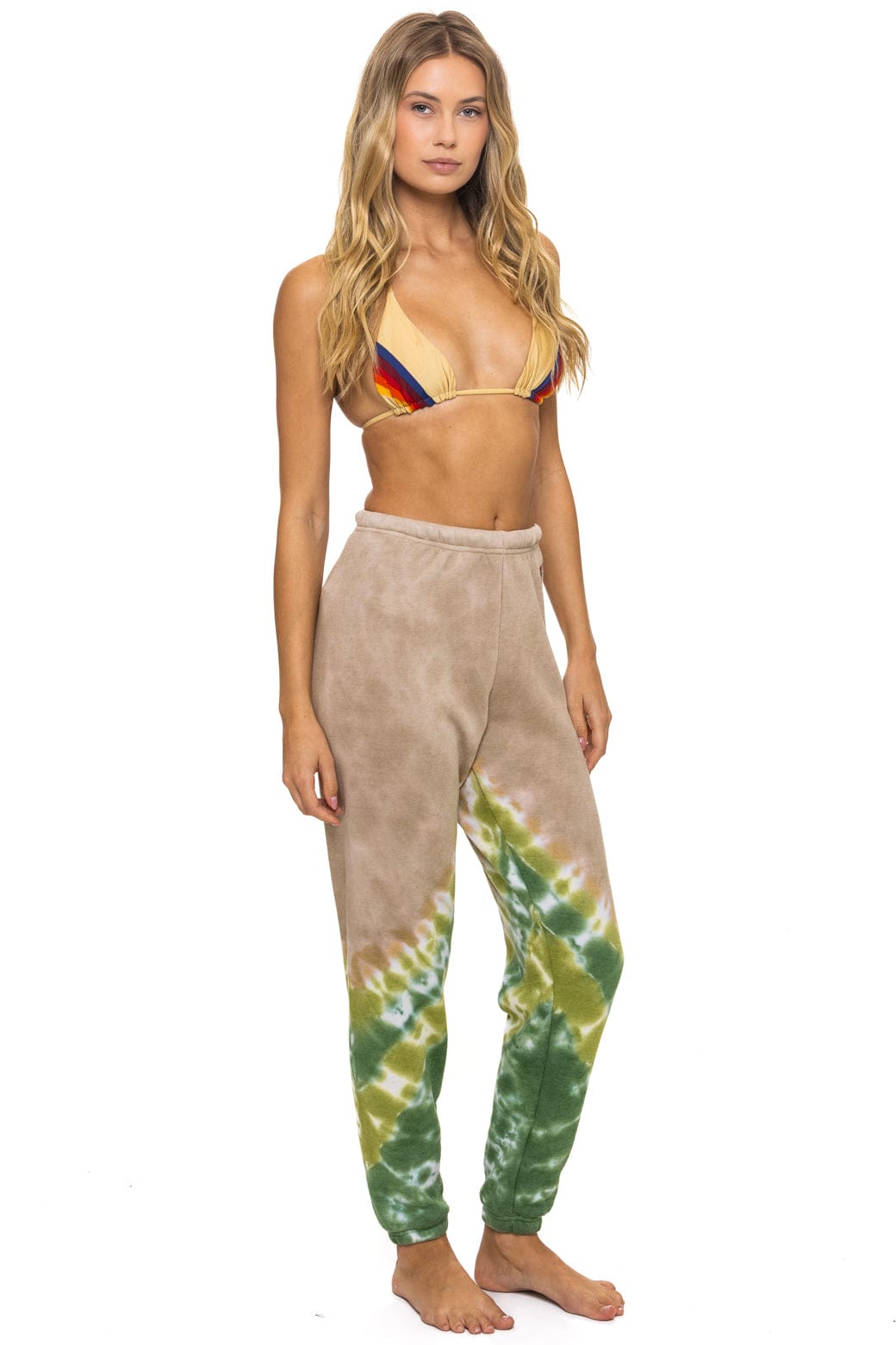 HAND DYED V SWEATPANTS - TIE DYE SAND // JUNGLE - Image 5