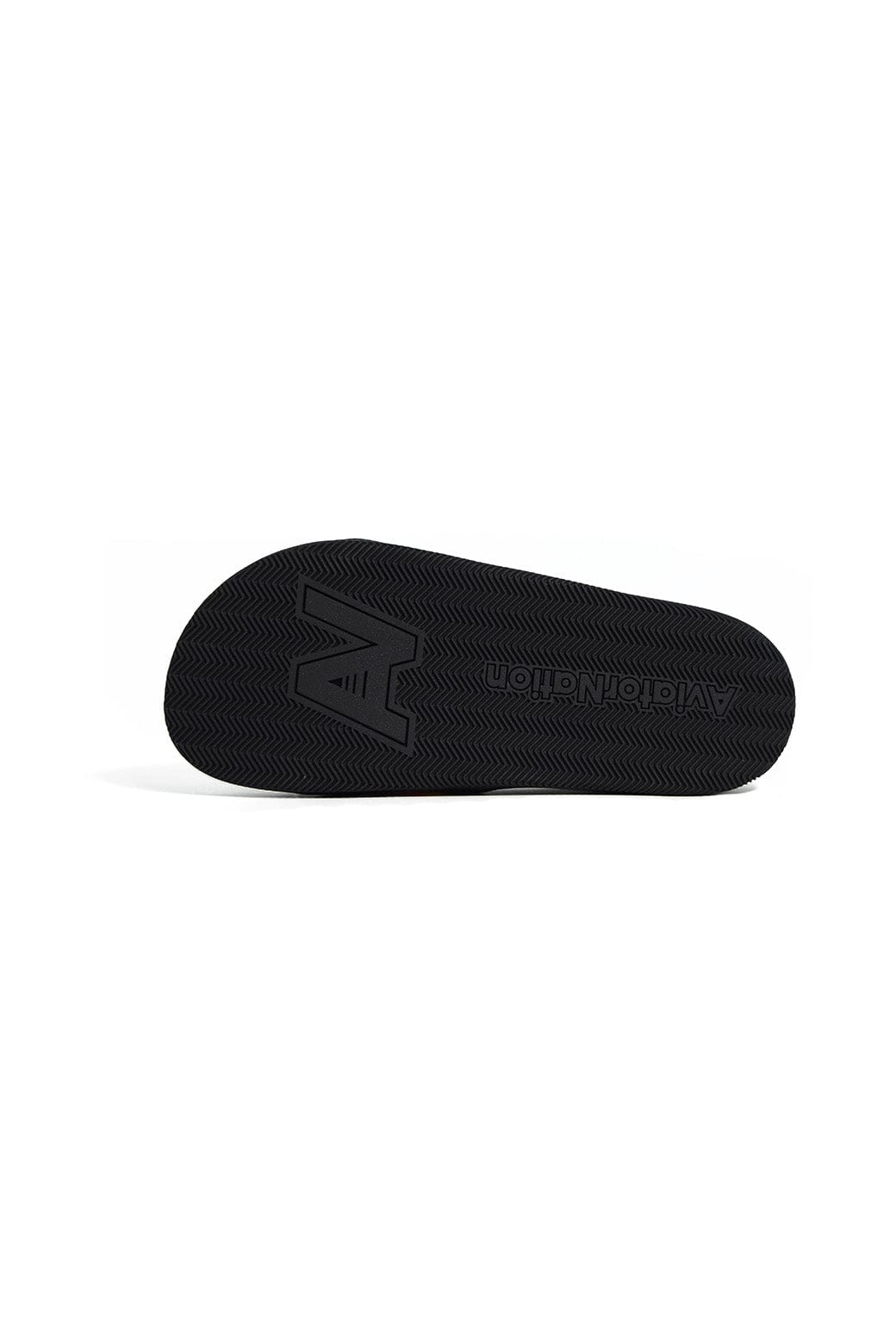 AVIATOR NATION LOGO RAINBOW 4 STRIPE SLIDES - BLACK - Image 4