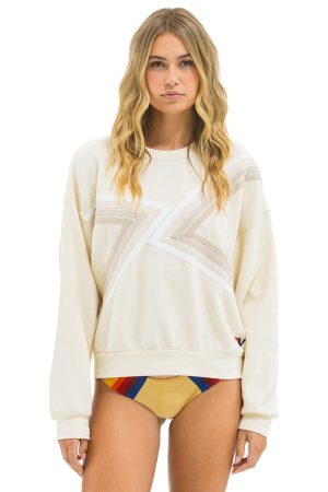 BLAZE RELAXED CREW SWEATSHIRT - VINTAGE WHITE // VINTAGE WHITE