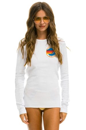 AVIATOR NATION MALIBU THERMAL - WHITE