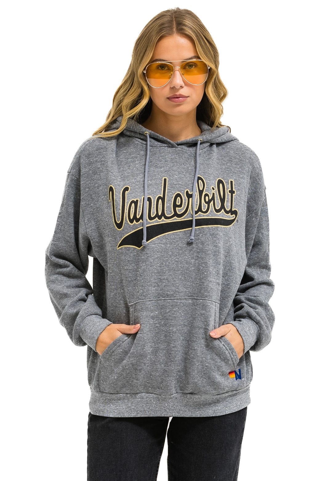 VANDERBILT COMMODORES PULLOVER HOODIE RELAXED - HEATHER GREY - Image 4
