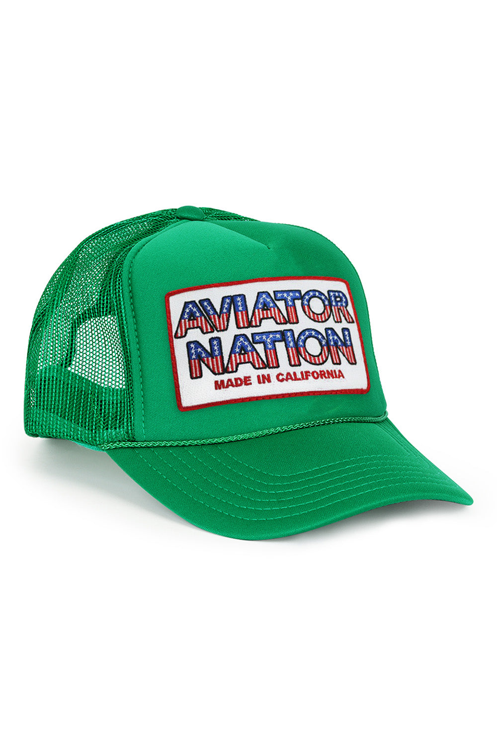 AVIATOR NATION USA PATRIOTIC VINTAGE TRUCKER HAT - Image 4