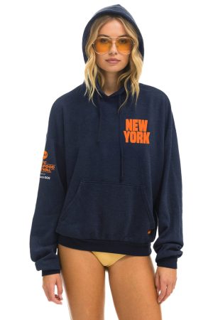 NEW YORK WINE & FOOD 2025 PULLOVER HOODIE RELAXED - NAVY
