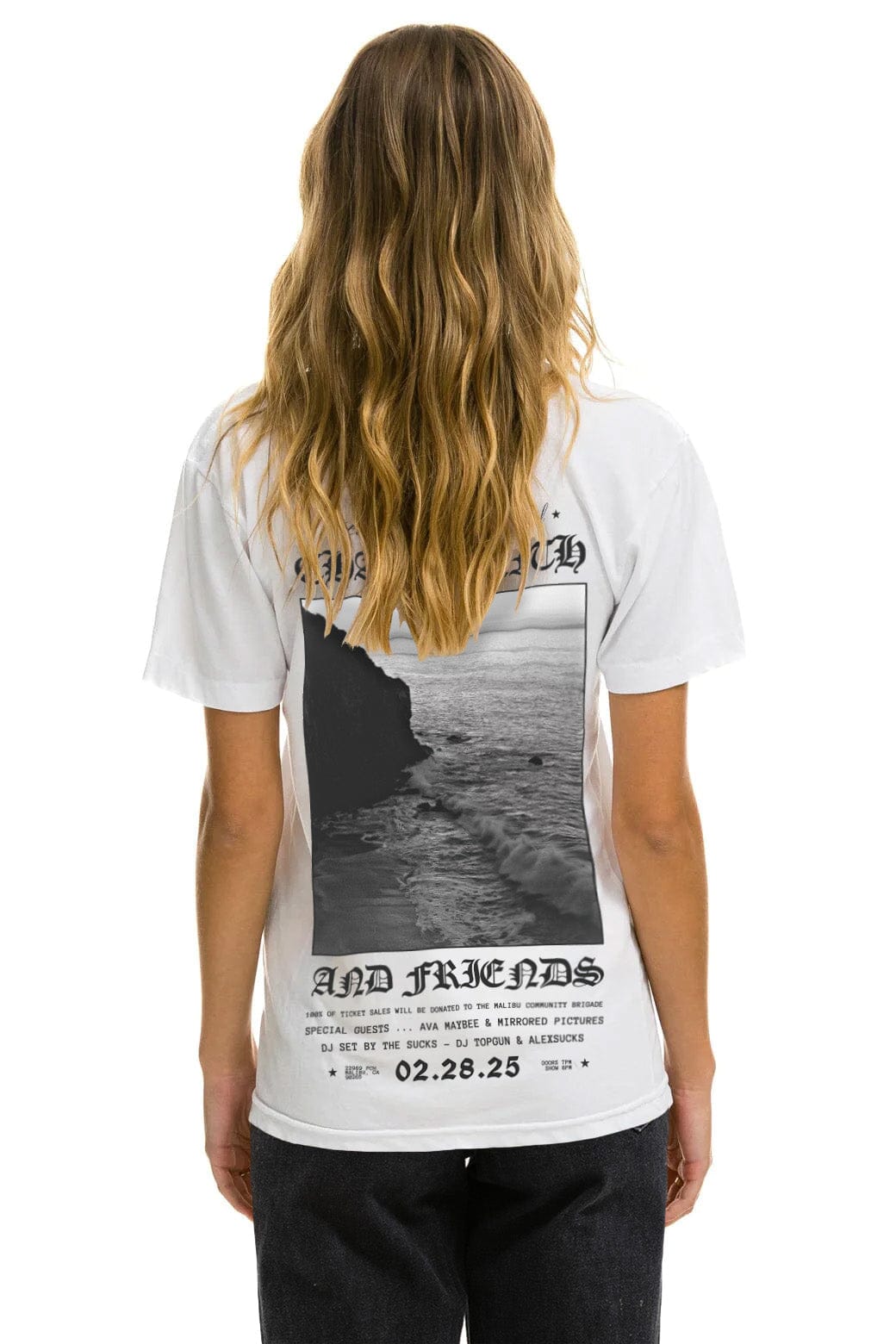 CHAD SMITH DREAMLAND LA FIRES BENEFIT CREW TEE - WHITE - Image 4