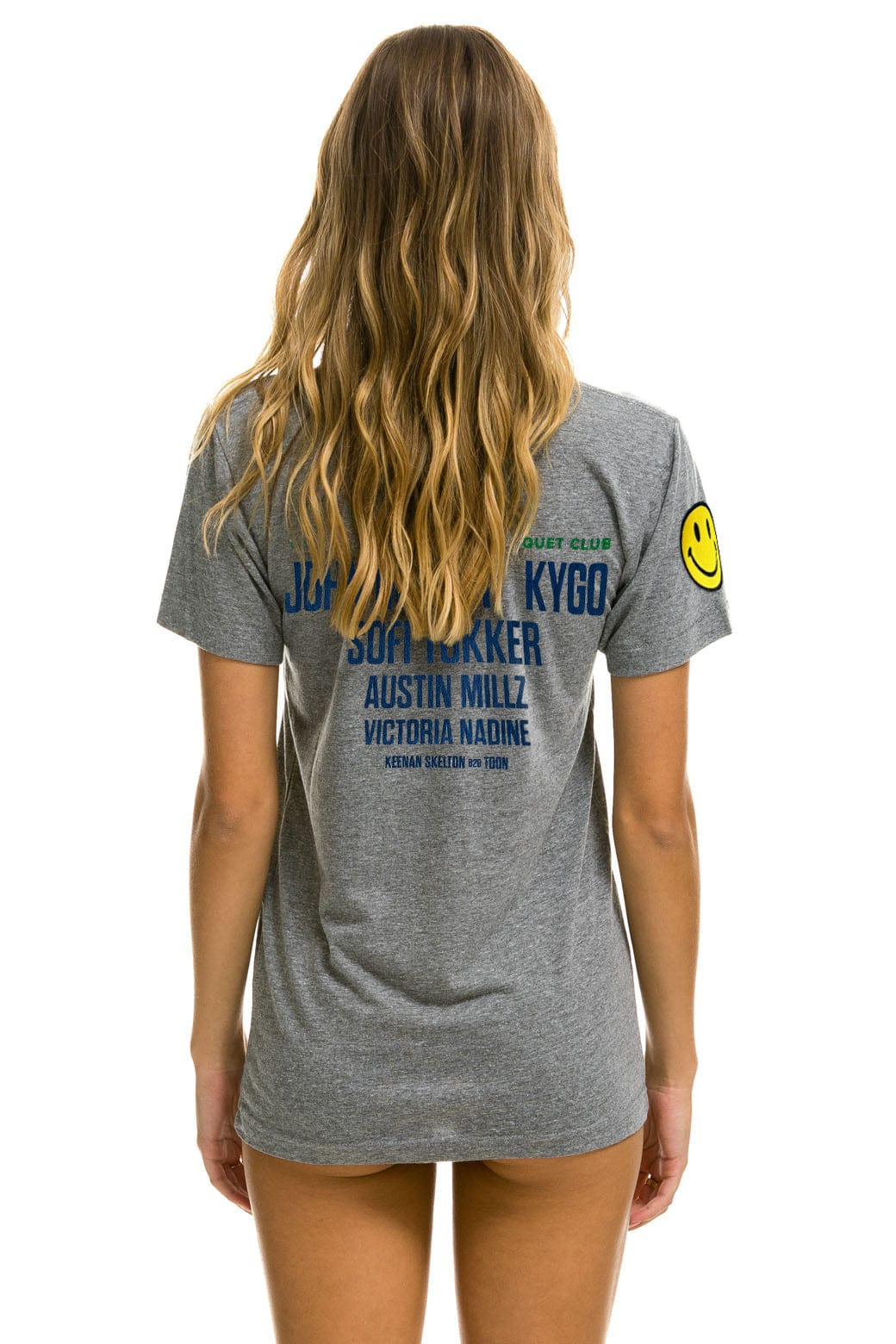 PALM TREE FESTIVAL MONTECITO 2025 CREW TEE SHIRT - HEATHER GREY - Image 4