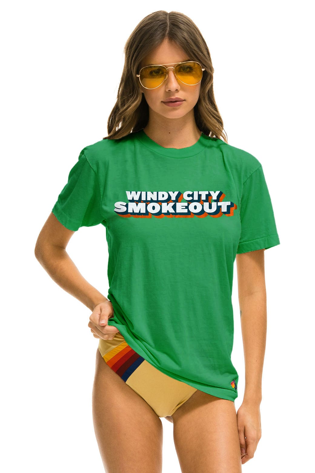 WINDY CITY SMOKEOUT 2025 CREW TEE SHIRT - KELLY GREEN - Image 3