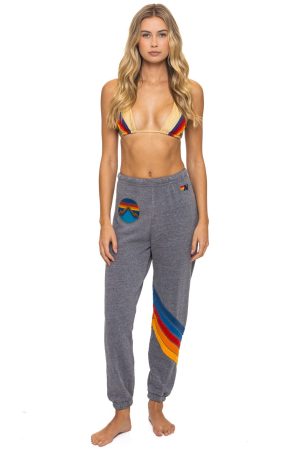 ALL SEASONS CIRCLE CHEVRON SWEATPANTS - HEATHER