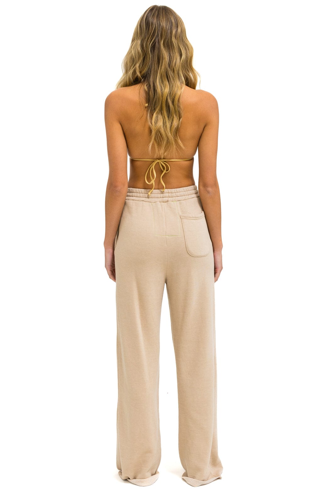 WIDE LEG POCKET SWEATPANTS - SAND - Image 5