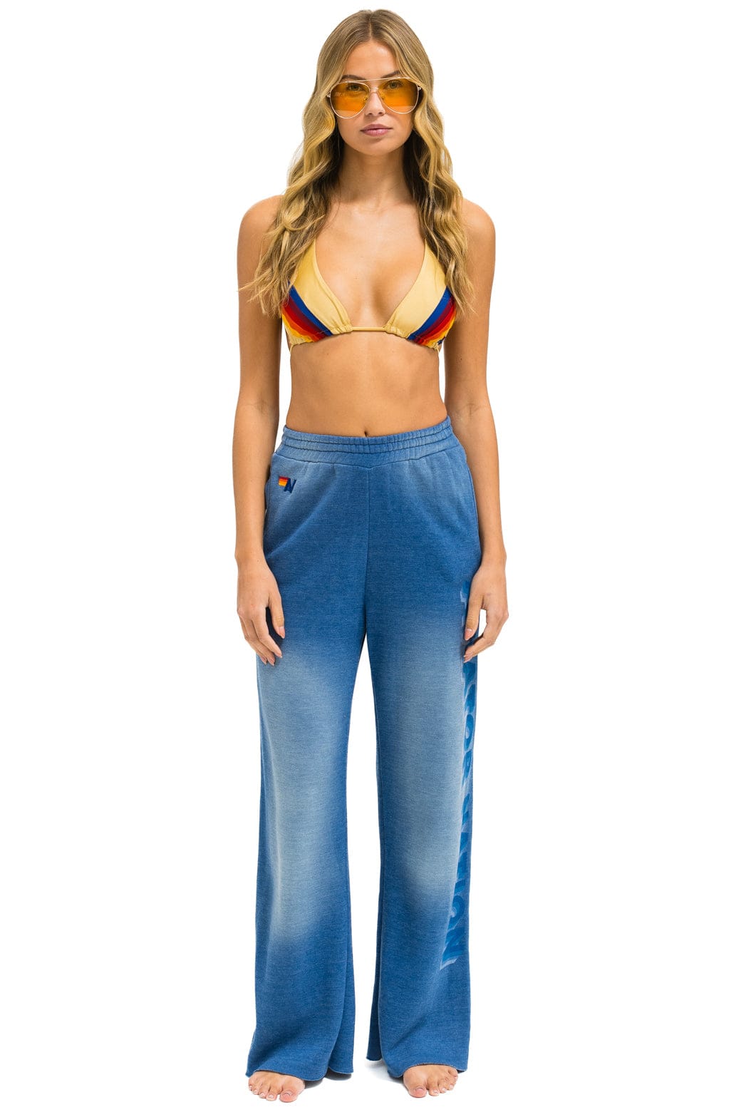 AN 3D WIDE LEG POCKET SWEATPANTS - FADED WATER - Image 2