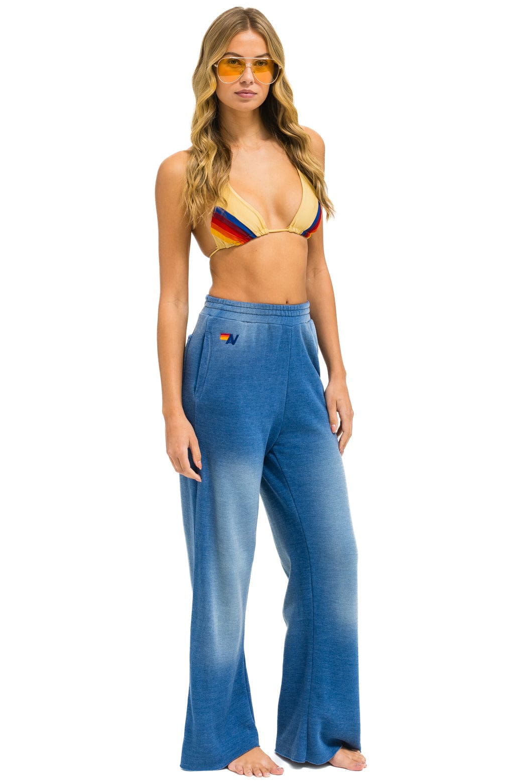 AN 3D WIDE LEG POCKET SWEATPANTS - FADED WATER - Image 3