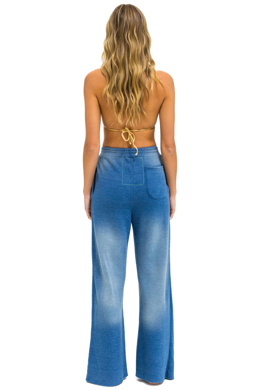 AN 3D WIDE LEG POCKET SWEATPANTS - FADED WATER - Image 4