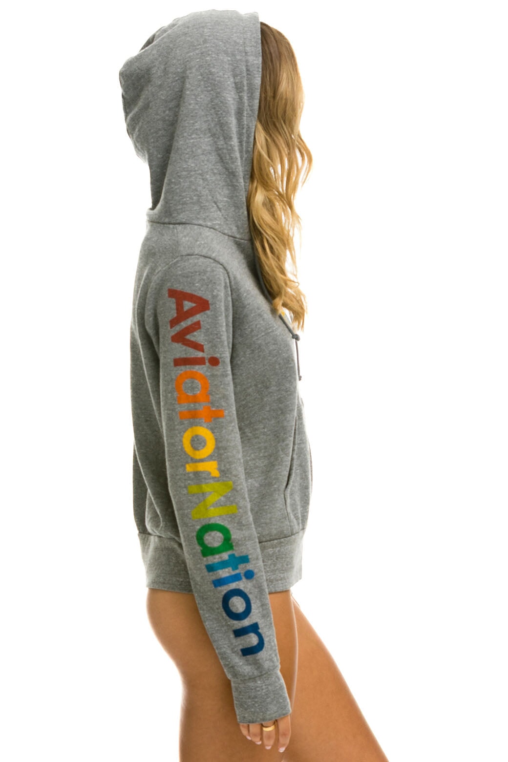 AVIATOR NATION ASPEN HOODIE - HEATHER GREY - Image 3