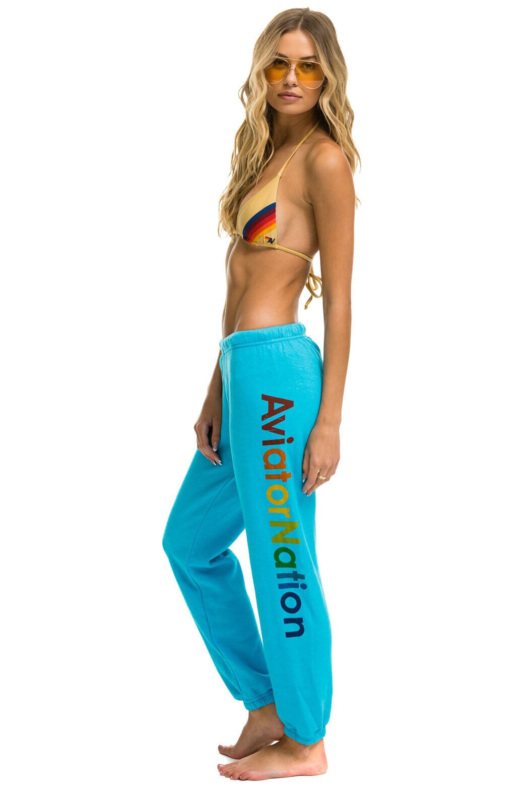 AVIATOR NATION AUSTIN SWEATPANTS - NEON BLUE - Image 2