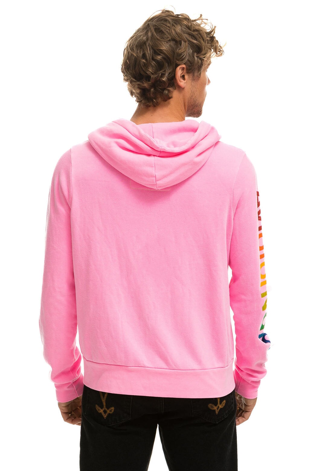 AVIATOR NATION HAMPTONS HOODIE - NEON PINK - Image 4