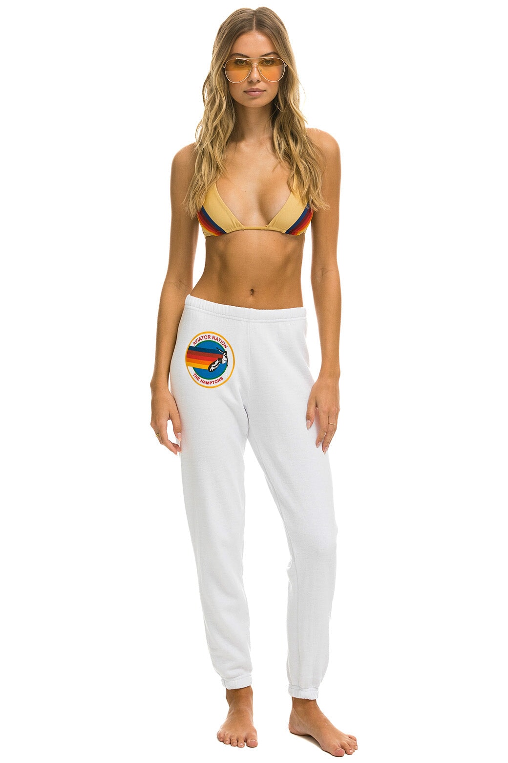 AVIATOR NATION HAMPTONS SWEATPANTS - WHITE - Image 2