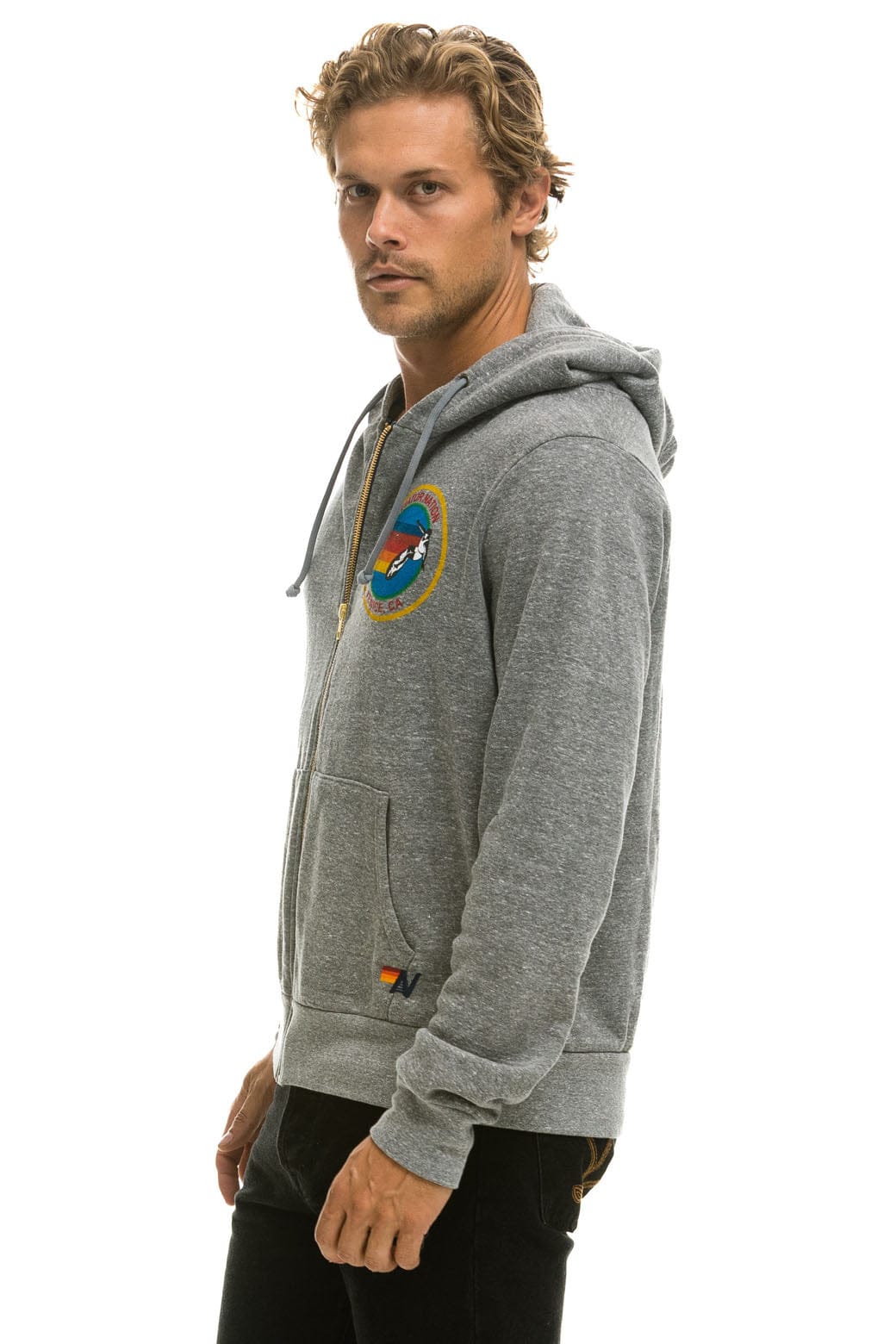 AVIATOR NATION HOODIE - HEATHER GREY - Image 6