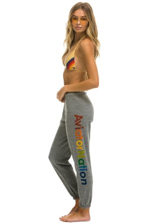 AVIATOR NATION MANHATTAN BEACH SWEATPANTS - HEATHER GREY