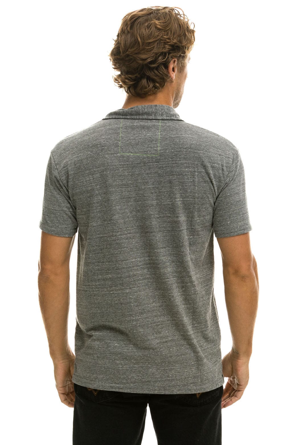 AVIATOR NATION POLO - HEATHER GREY - Image 6
