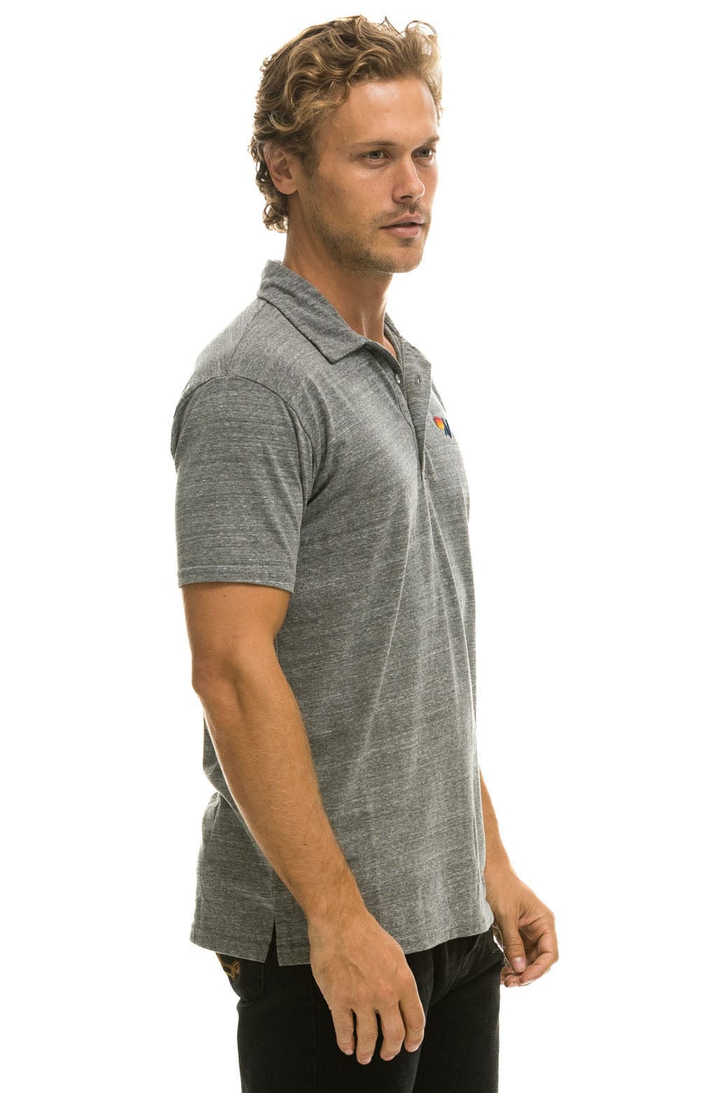 AVIATOR NATION POLO - HEATHER GREY - Image 4
