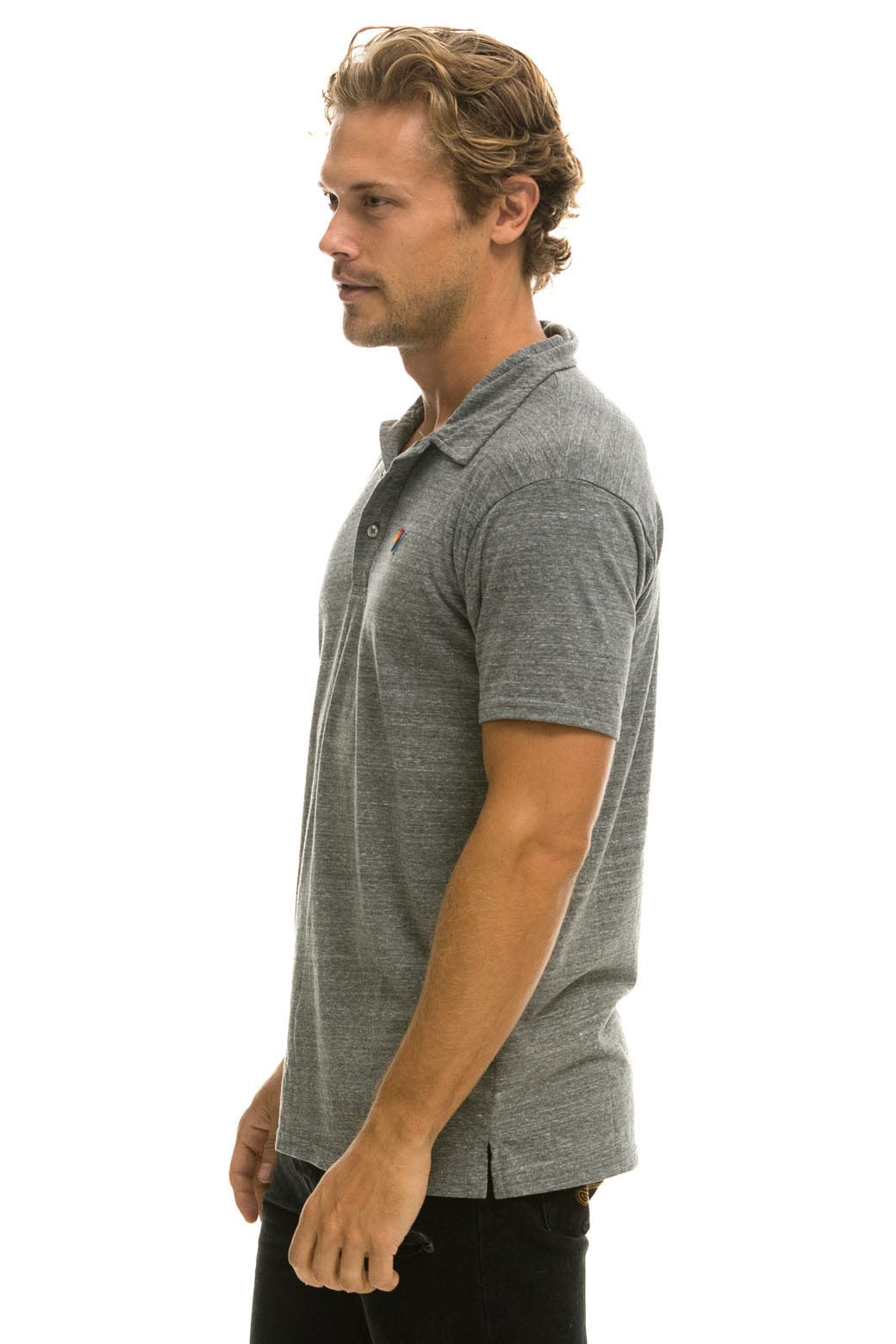 AVIATOR NATION POLO - HEATHER GREY - Image 5