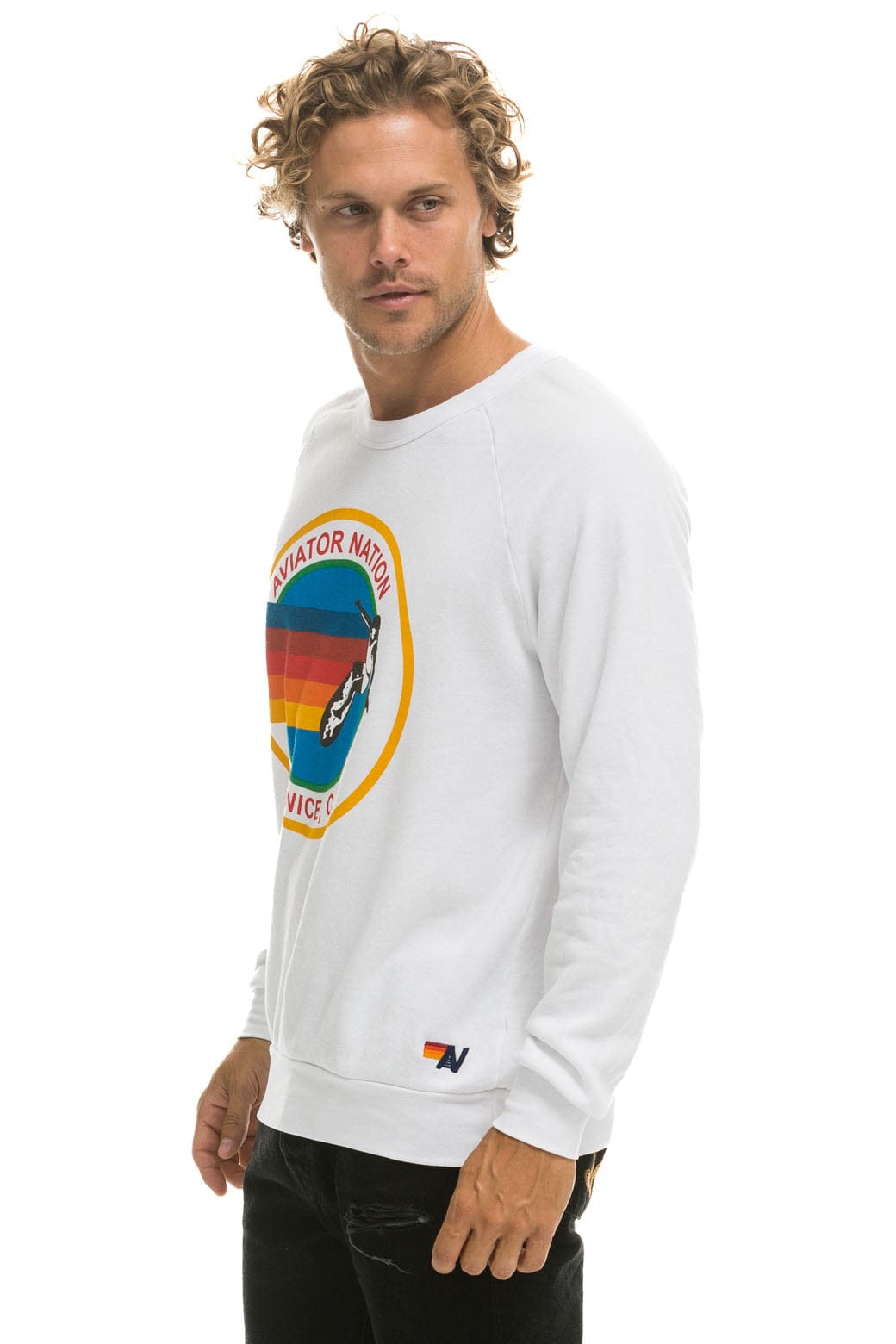 AVIATOR NATION SWEATSHIRT - WHITE - Image 6