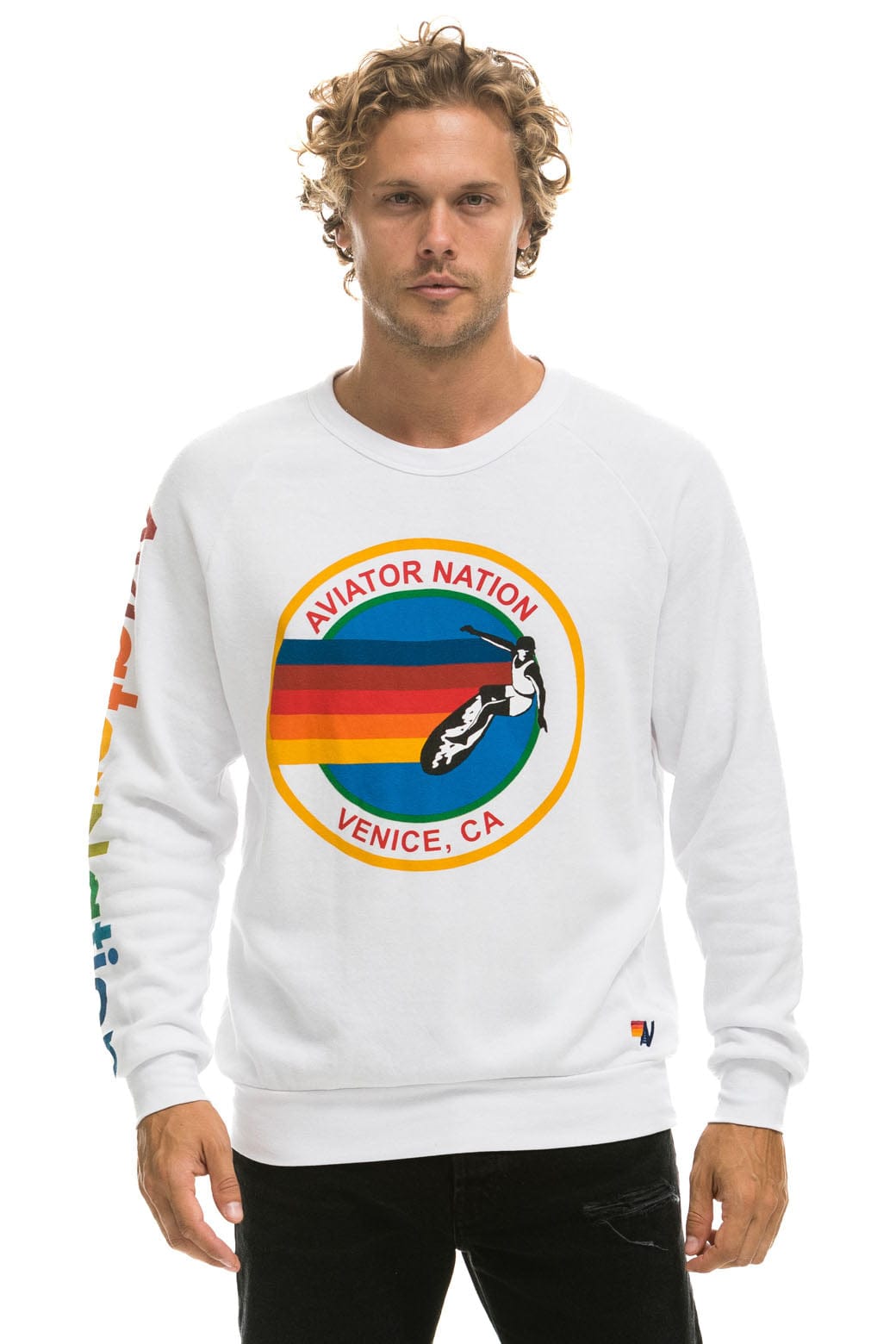 AVIATOR NATION SWEATSHIRT - WHITE - Image 2