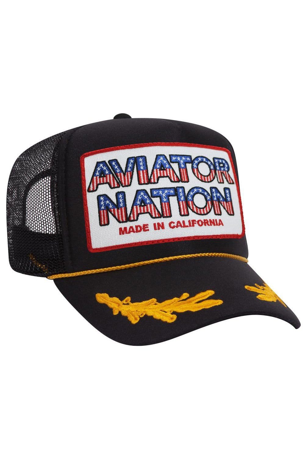 AVIATOR NATION USA PATRIOTIC VINTAGE TRUCKER HAT - Image 23