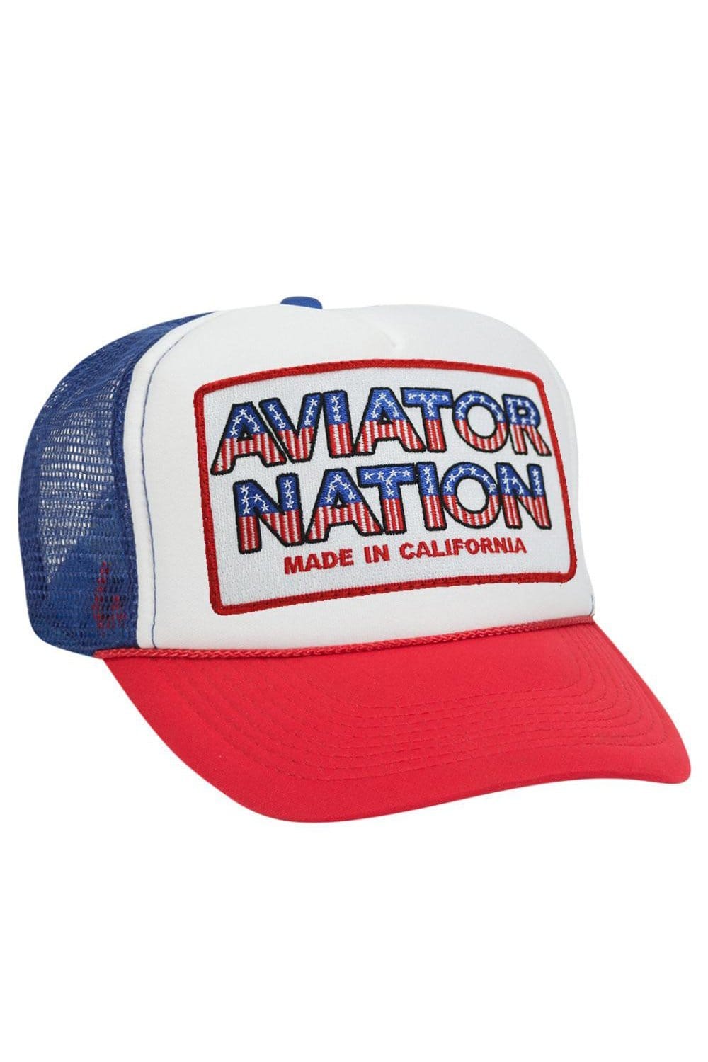 AVIATOR NATION USA PATRIOTIC VINTAGE TRUCKER HAT - Image 22