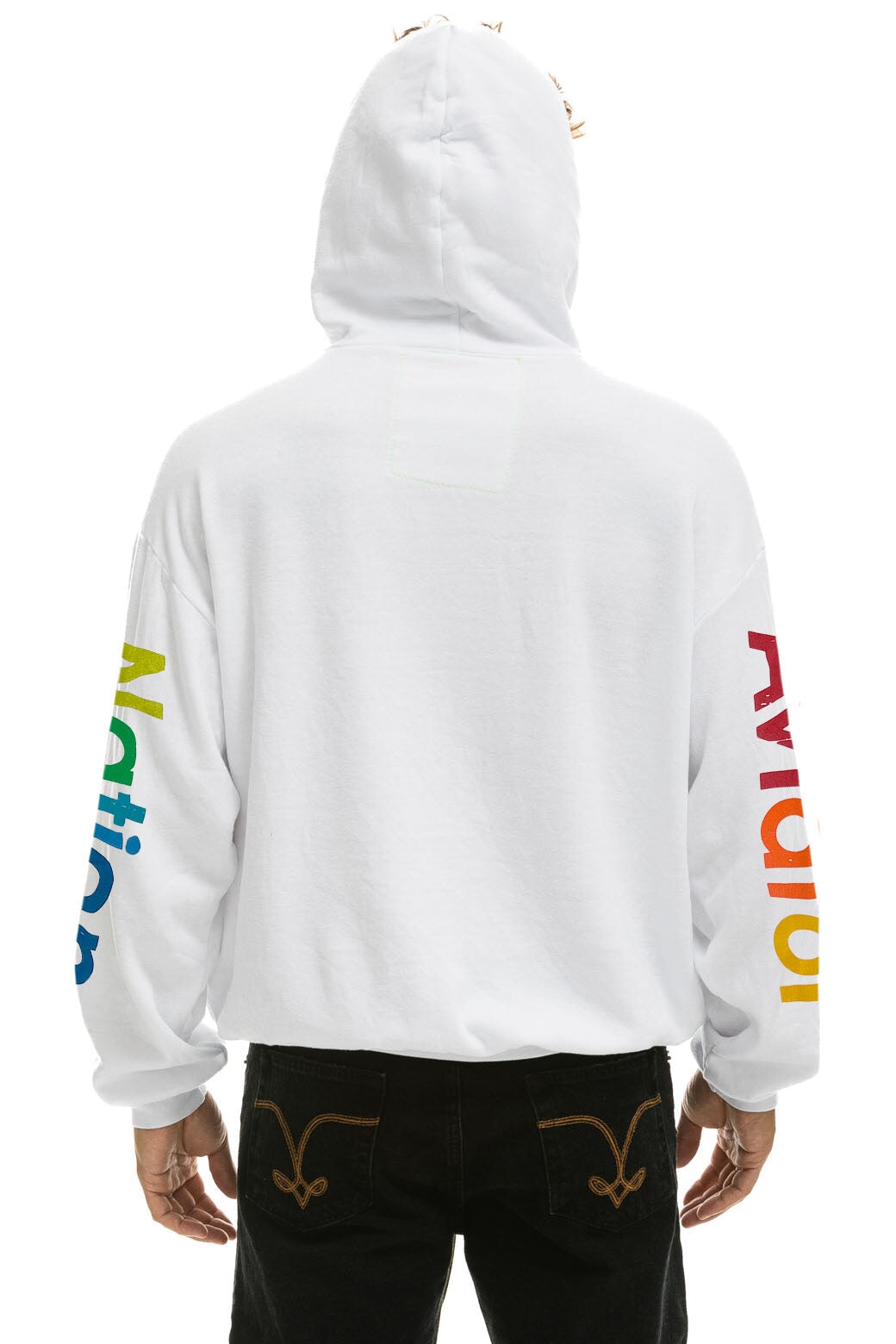 AVIATOR NATION VAIL RELAXED PULLOVER HOODIE - WHITE - Image 4