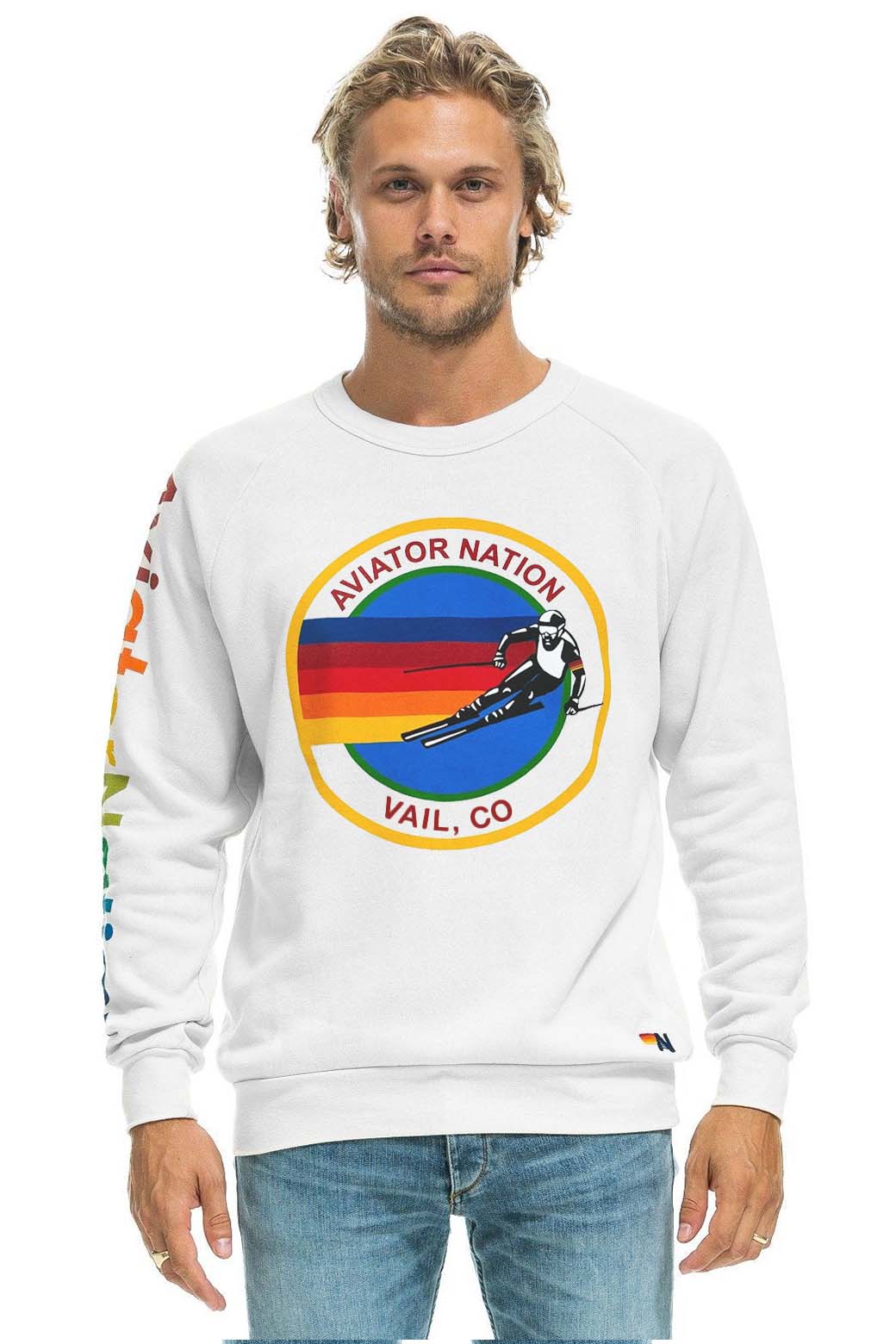 AVIATOR NATION VAIL SWEATSHIRT - WHITE - Image 4